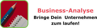 Business-Analyse Bringe Dein  Unternehmen zum laufen!